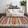 Conceptum Els1781 Alfombra de Terciopelo Multicolor 120 x 180 cm